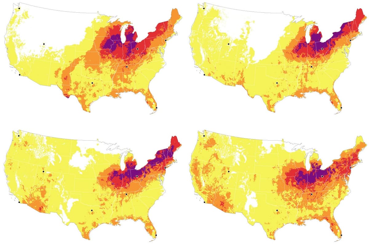 Gráfico de riesgo térmico para las poblaciones sensibles al calor (Foto: AP).