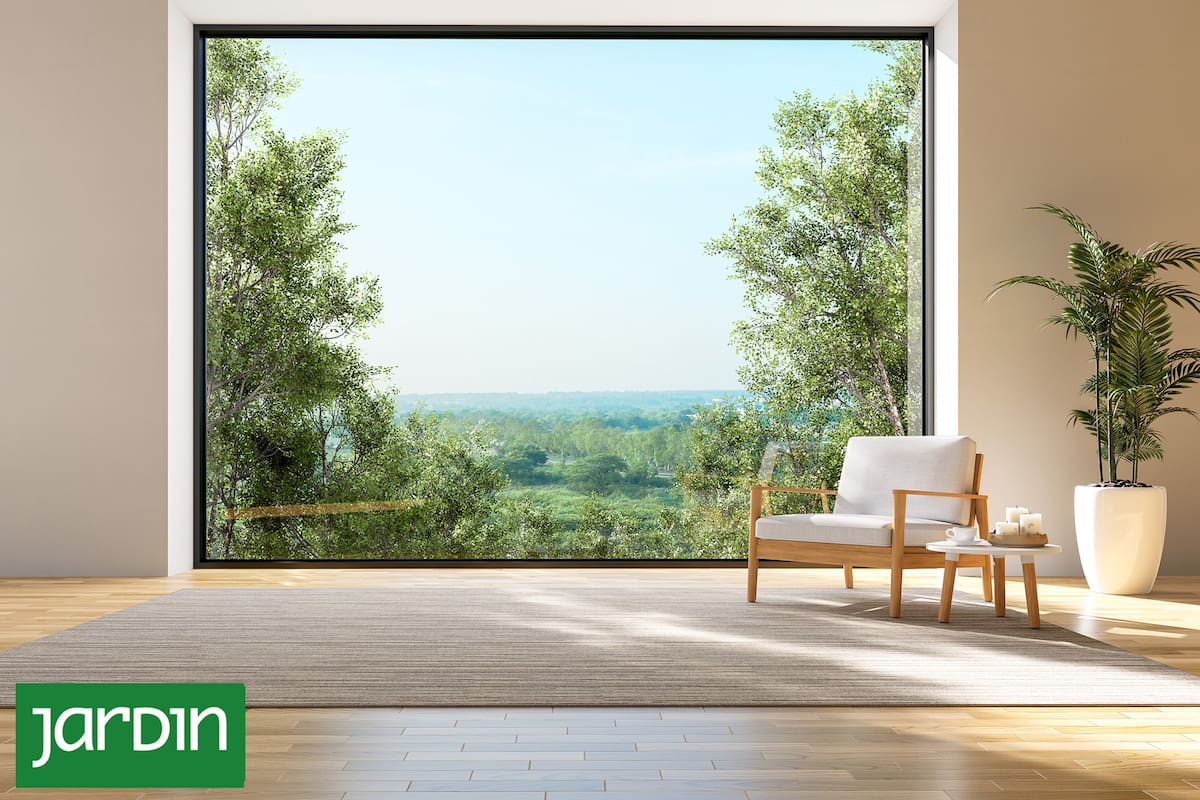 Gramíneas, follajes flexibles, sombras que cambian durante el día y se perciben desde el sillón