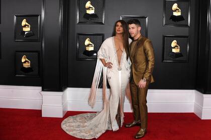 Priyanka Chopra y Nick Jonas. Grammy2020
