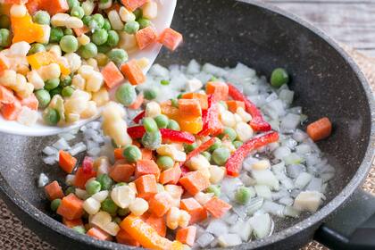 Gran cantidad de vegetales se congelan pocas horas después de ser cosechados, mediante un proceso de rápido que evita la pérdida de nutrientes