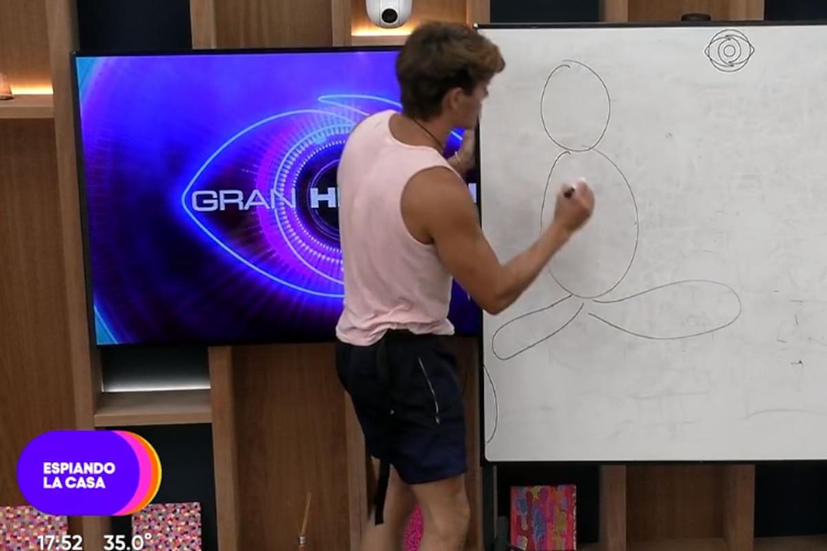 Gran Hermano: el singular retrato que hizo Marcos en el "Dígalo dibujando" que desconcertó a todos