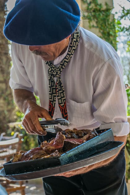 Gran parrillada en El Ombú de Areco