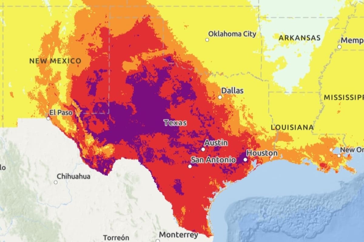 Gran parte de Texas se encuentra bajo riesgo por las temperaturas extremas