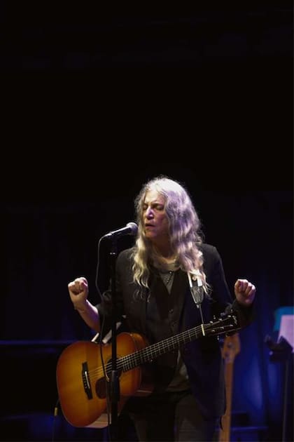 Gran performance de Patti Smith, en el Kirchner