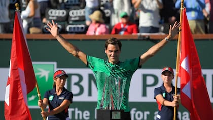 Roger Federer, ya retirado, es uno de los randes ganadores en el Masters 1000 de Indian Wells