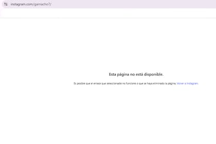 Granacho cerró su cuenta de Instagram (Foto: Instagram @garnacho7)