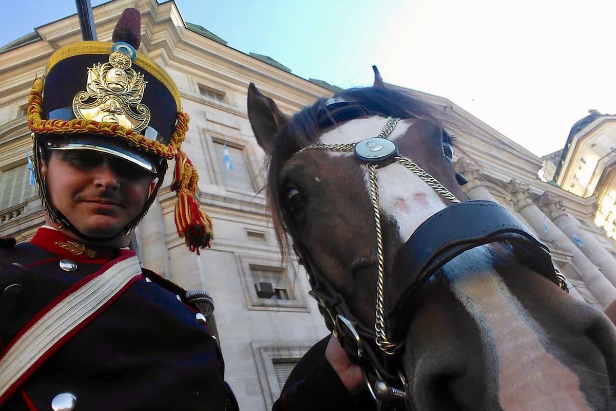 Granaderos modernos: una selfie