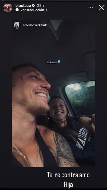 Grandes compañeros, El Polaco y Sol, su hija mayor (Foto: Instagram @elpolaco)