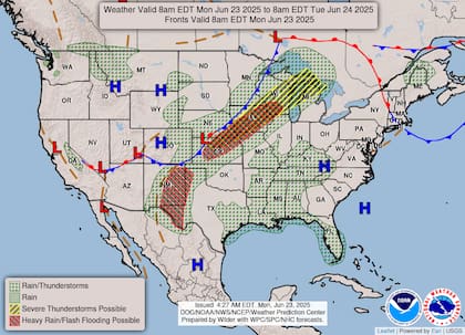 Grandes Lagos en alerta: tormentas con humedad extrema y un frente frío en movimiento