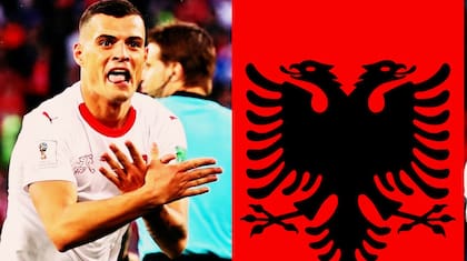 Granit Xhaka nació en Basilea y juega para Suiza, pero está orgulloso de su ascendencia albanesa.