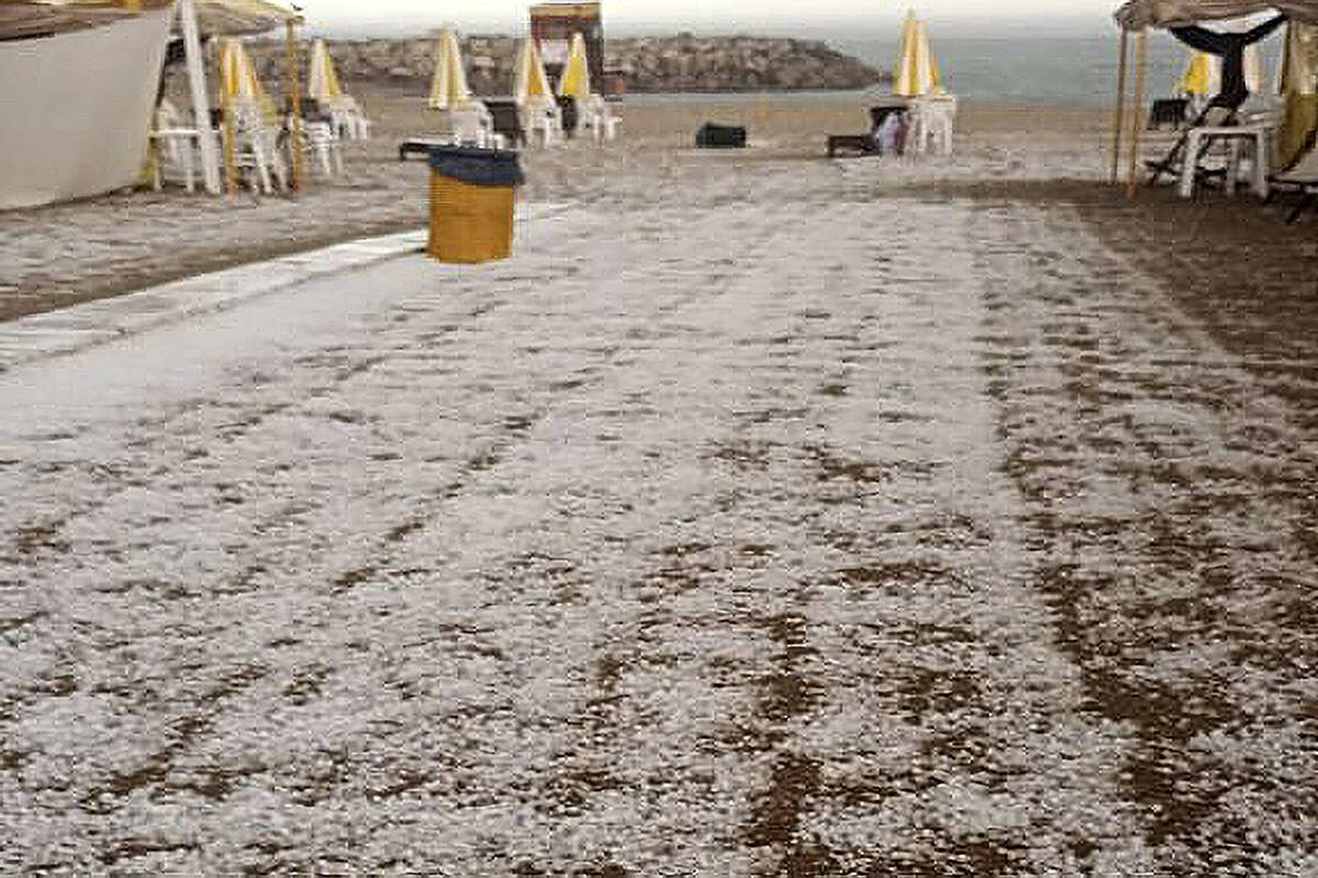 Granizada en Miramar