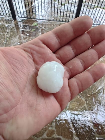 Granizo en Colón, Entre Ríos.