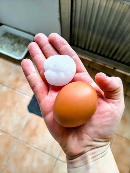 Granizo en Colón, Entre Ríos.