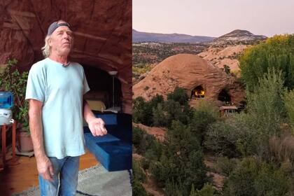 Grant Johnson tuvo que trabajar por 20 años para hacer realidad su proyecto de una casa en las rocas