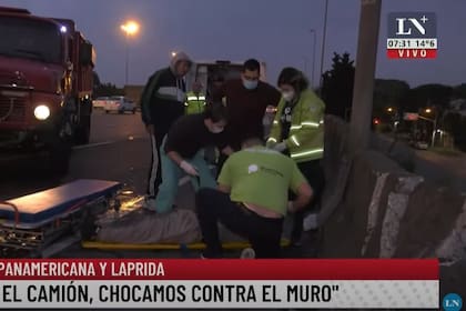 Grave accidente sobre la autopista Panamericana