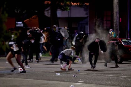 Choques entre manifestantes y policías