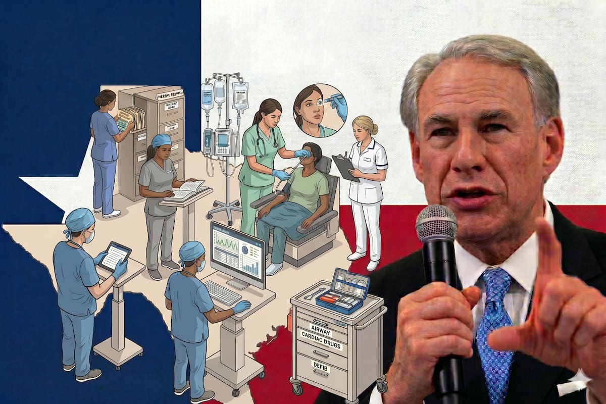 Greg Abbott impulsa la formación de enfermeros mediante un plan de subvenciones millonarias en Texas