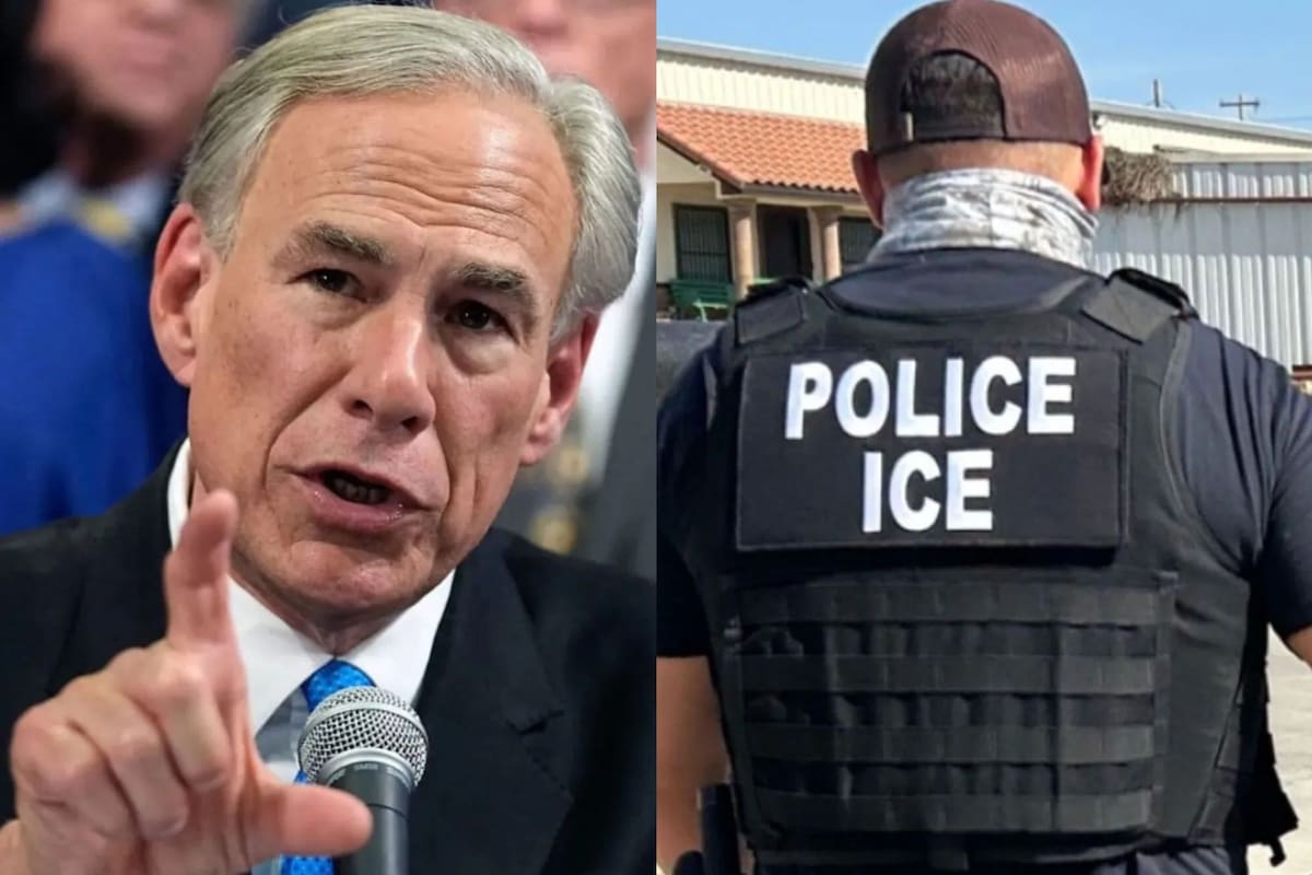 Greg Abbott participó de un evento en Texas y lanzó un mensaje sobre el ICE dirigido a los migrantes