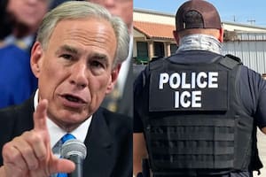 Greg Abbott participó de un evento en Texas y lanzó un mensaje sobre el ICE dirigido a los migrantes