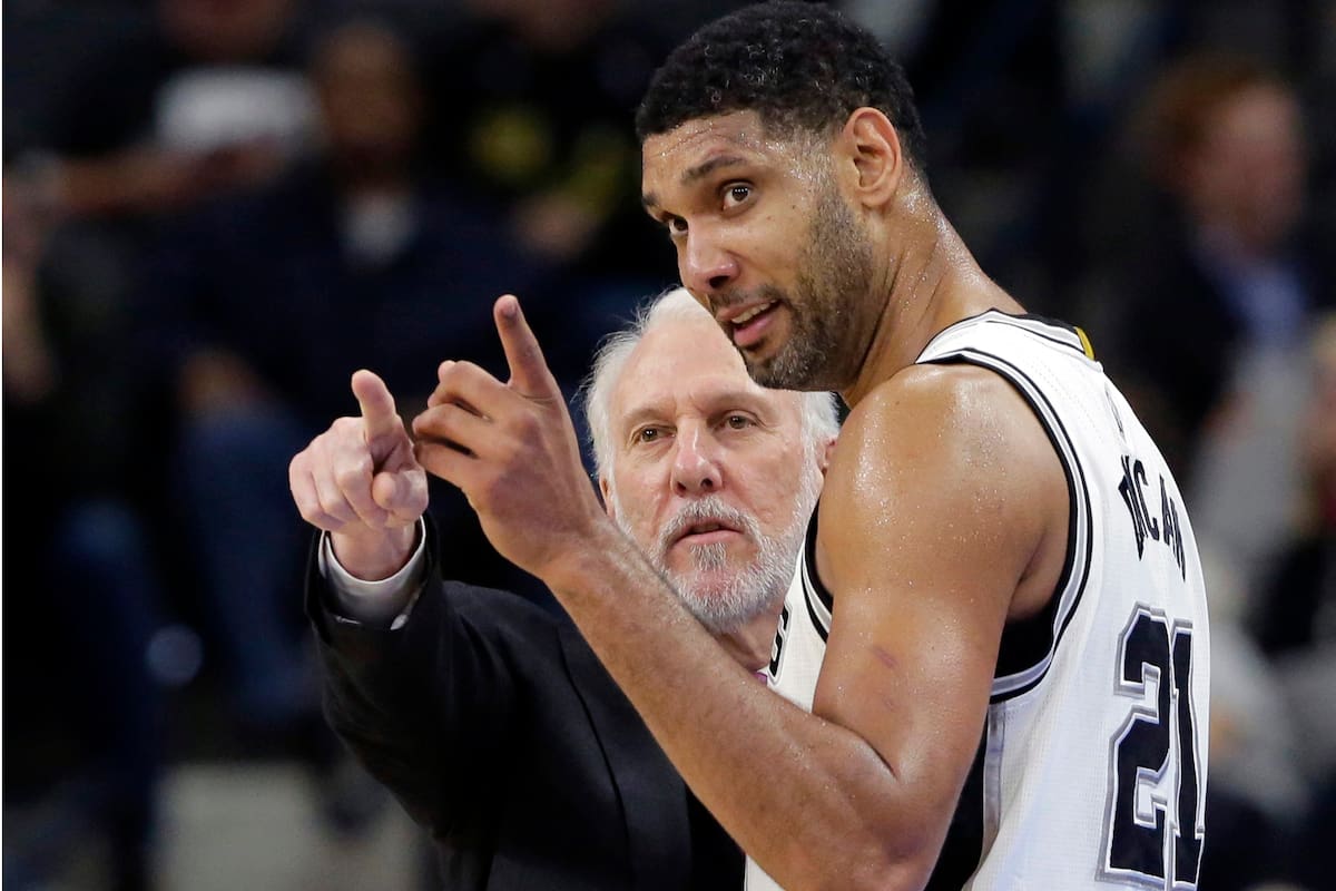 Gregg Popovich y Tim Duncan, una pareja de la que volverá a disfrutar San Antonio y la NBA