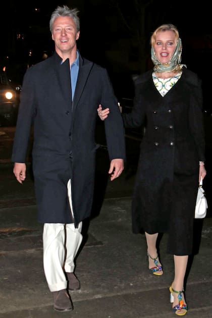 Gregorio Marsiaj y su mujer, Eva Herzigova, inseparables.