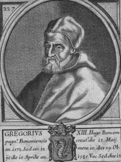 Gregorio XIII achicó la diferencia entre el calendario civil y el año solar.