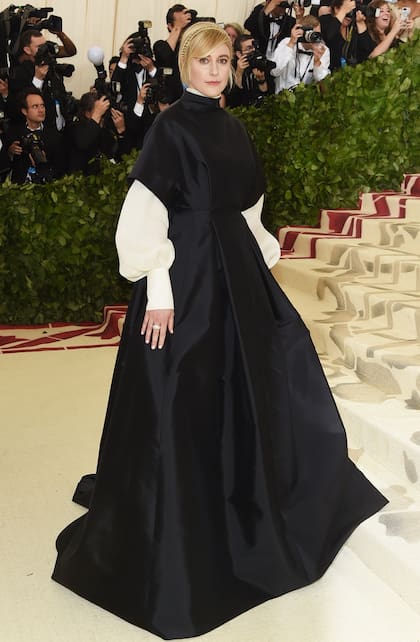 Greta Gerwig, la directora y actriz, con su look pascual de The Row