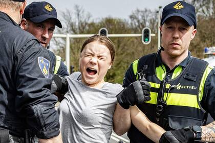 Greta Thunberg detenida en La Haya