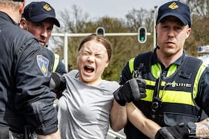Detuvieron a Greta Thunberg durante una protesta en La Haya