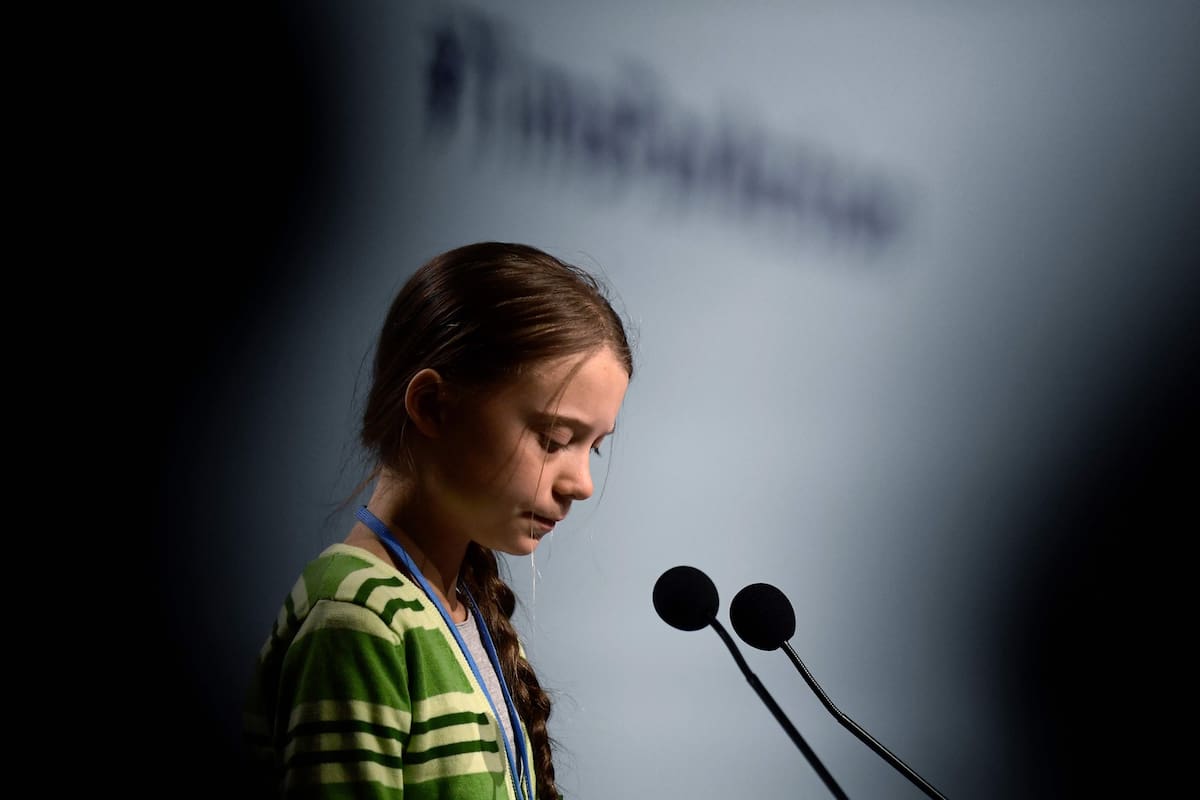 Greta Thunberg hoy en Madrid