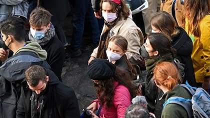 Greta Thunberg se unió a la marcha