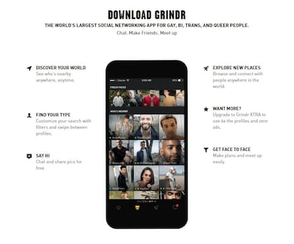 Grindr compartió información privada de sus usuarios con otras empresas