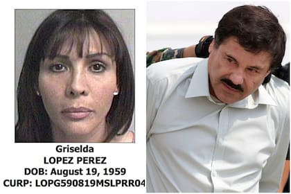Griselda López Pérez y El Chapo, durante uno de sus arrestos