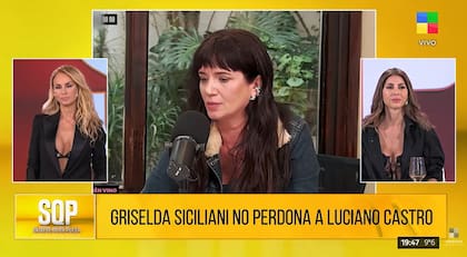 Griselda Siciliani habló del escandaloso final de su relación con Luciano Castro (Captura: América TV)
