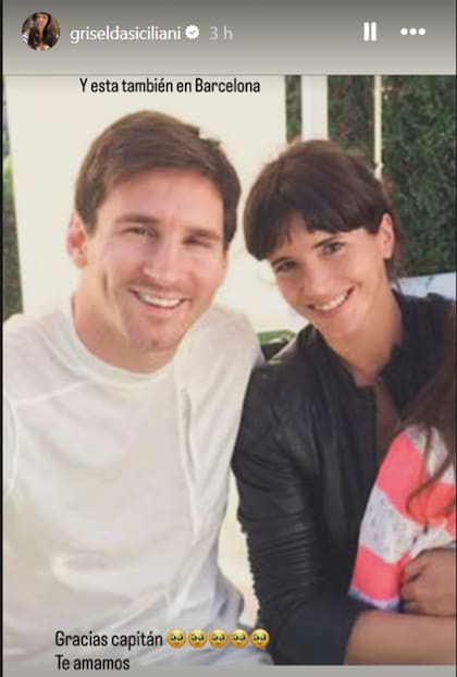 Griselda Siciliani recordó los encuentros que mantuvo con el capitán de la selección y su familia