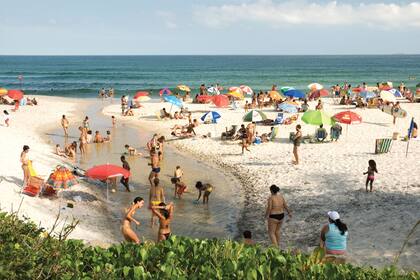Grumarí, una playa que está después de Prainha, en una reserva natural.