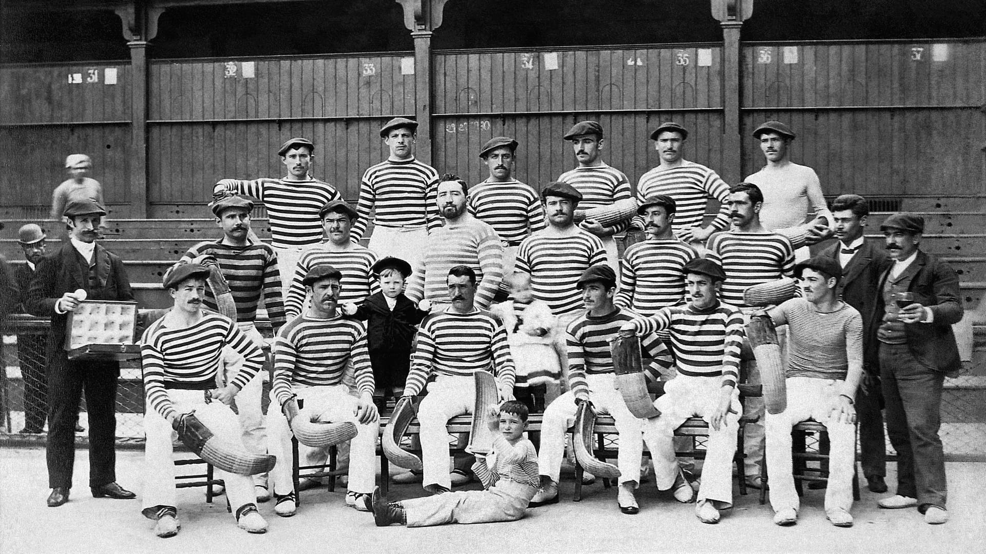Grupo de pelotaris vascos. ca. 1895.