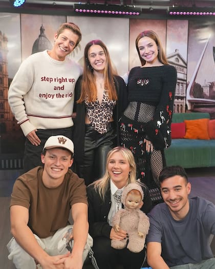 Guadalupe Antón visitó el streaming Había que decirlo y se reencontró con Gastón Dalmau (Foto: Instagram @habiaquedecirloeltrece)