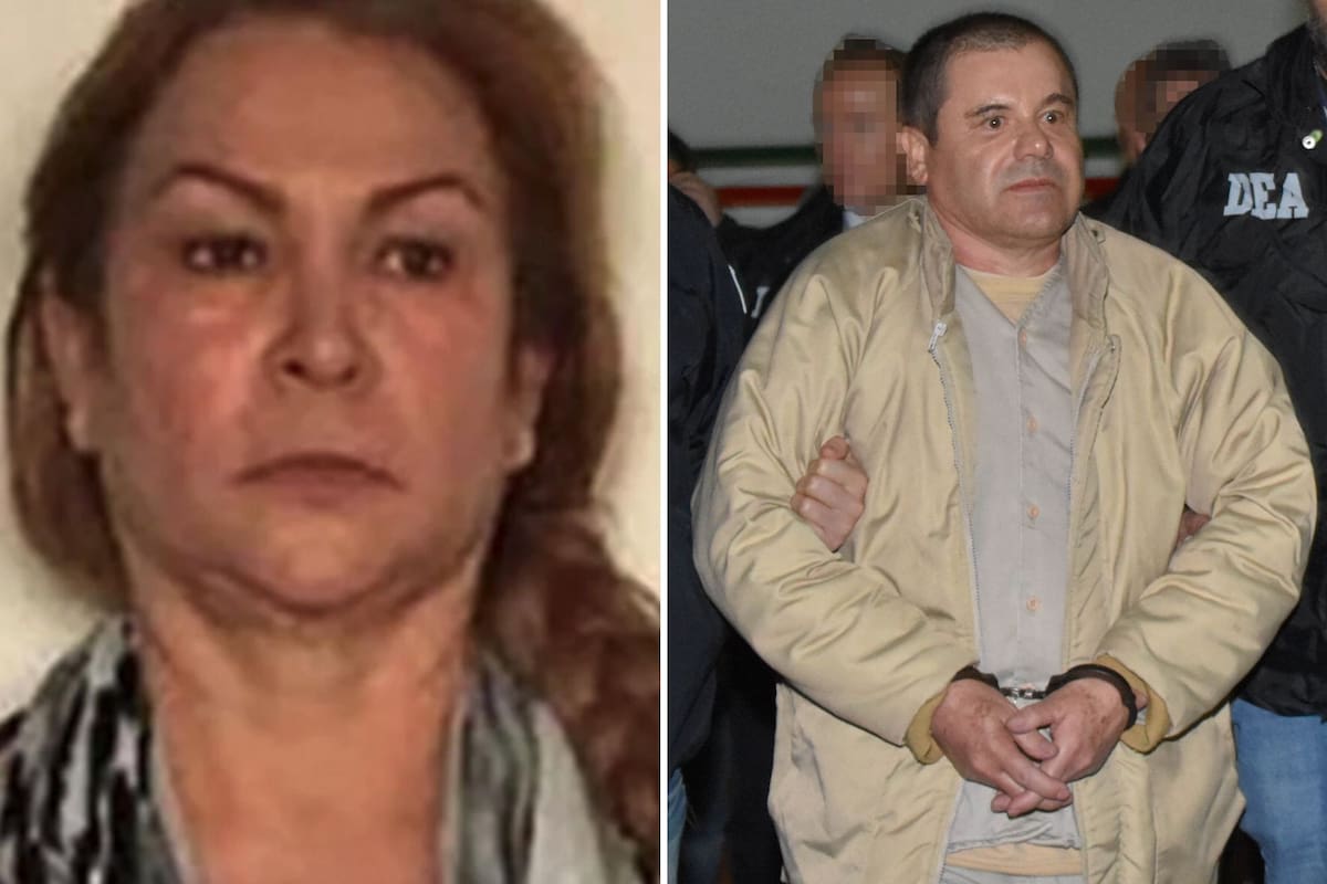 Guadalupe Fernández, "La Patrona" y Joaquín "El Chapo" Guzmán. Foto: DEA