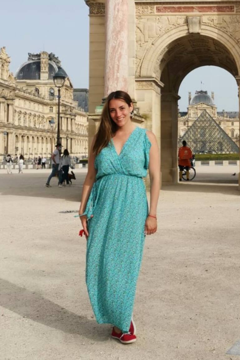 Guadalupe Piñeiro en París.