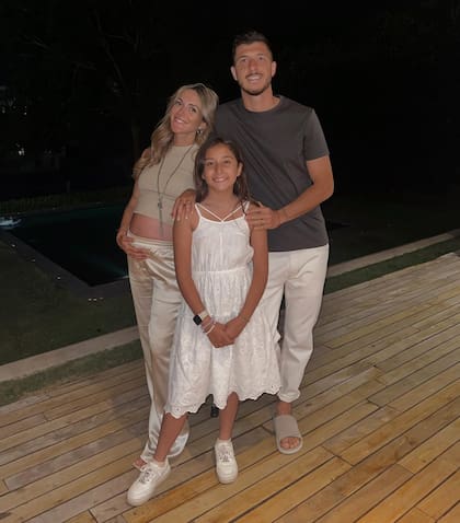 Guadalupe 'Wada' Ramón formó su familia con Guido Rodríguez, Francesca y la pequeña Renta, quien nació en febrero