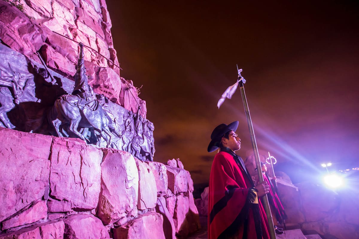 Guardia bajo las estrellas por el fallecimiento del gral Martin Miguel de Güemes