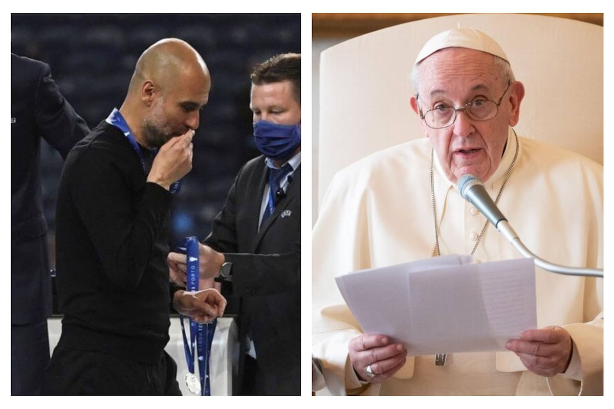 Guardiola fue elogiado por el Papa