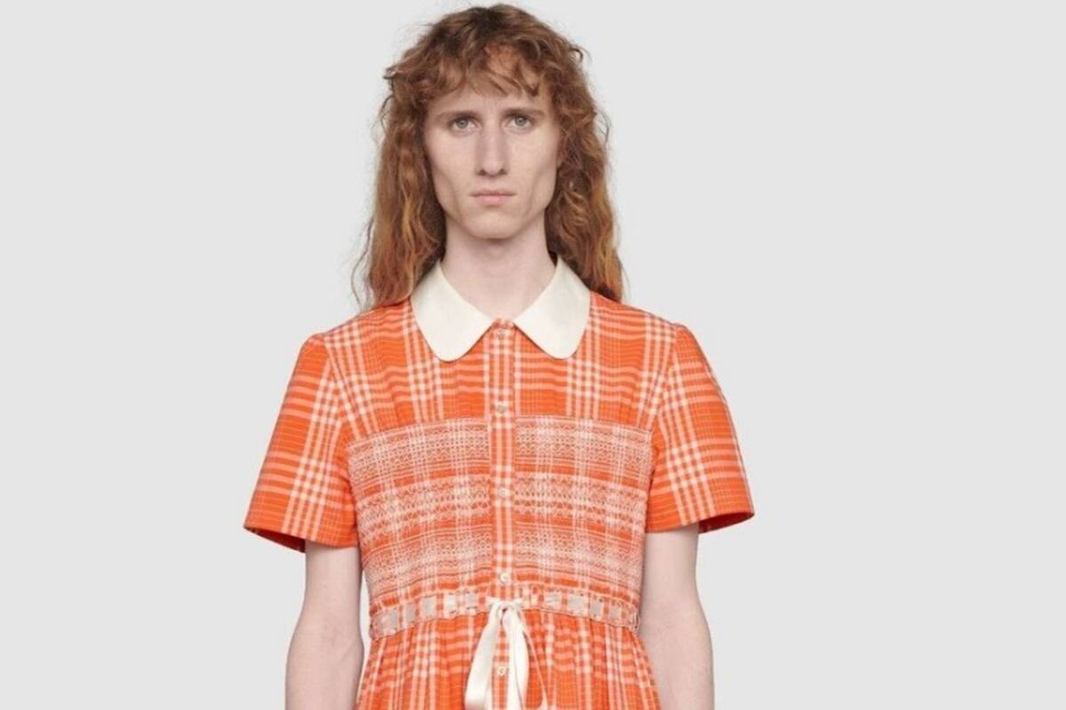 Gucci lanzó un vestido para hombres y generó otra vez polémica.
