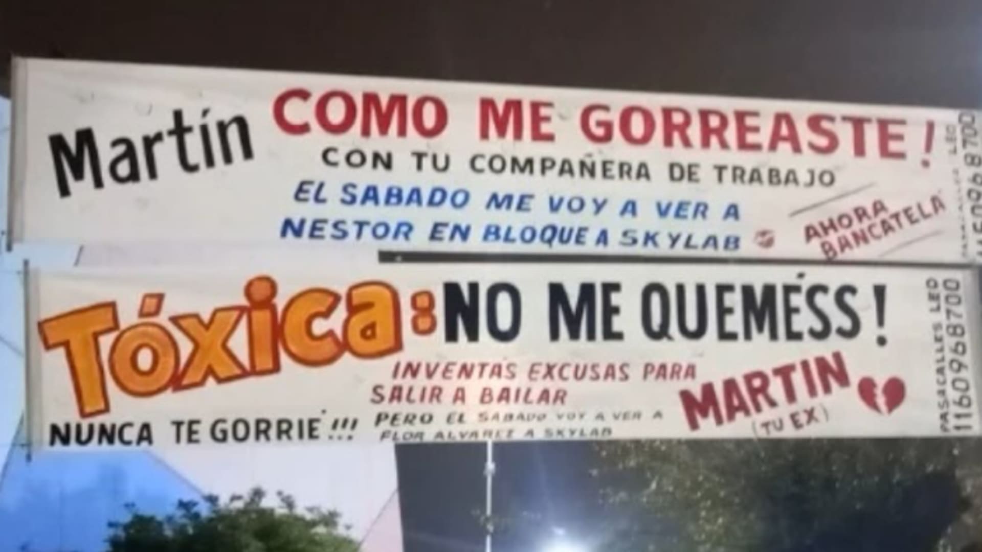 Guerra de pasacalles en San Justo