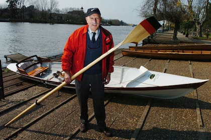 Guerrero, en 2005, en el Rowing Club Argentino