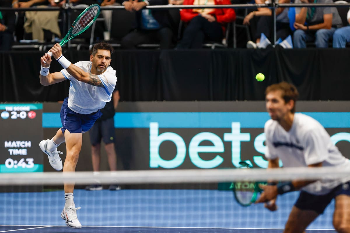 Guido Andreozzi y Andrés Molteni rindieron por debajo de su nivel y perdieron el tercer punto de la serie ante Turquía