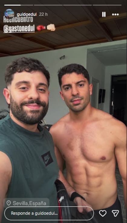 Guido Edul mostró cómo se prepara Gastón para La Velada del Año 6 (Foto: Instagram @guidoedul)