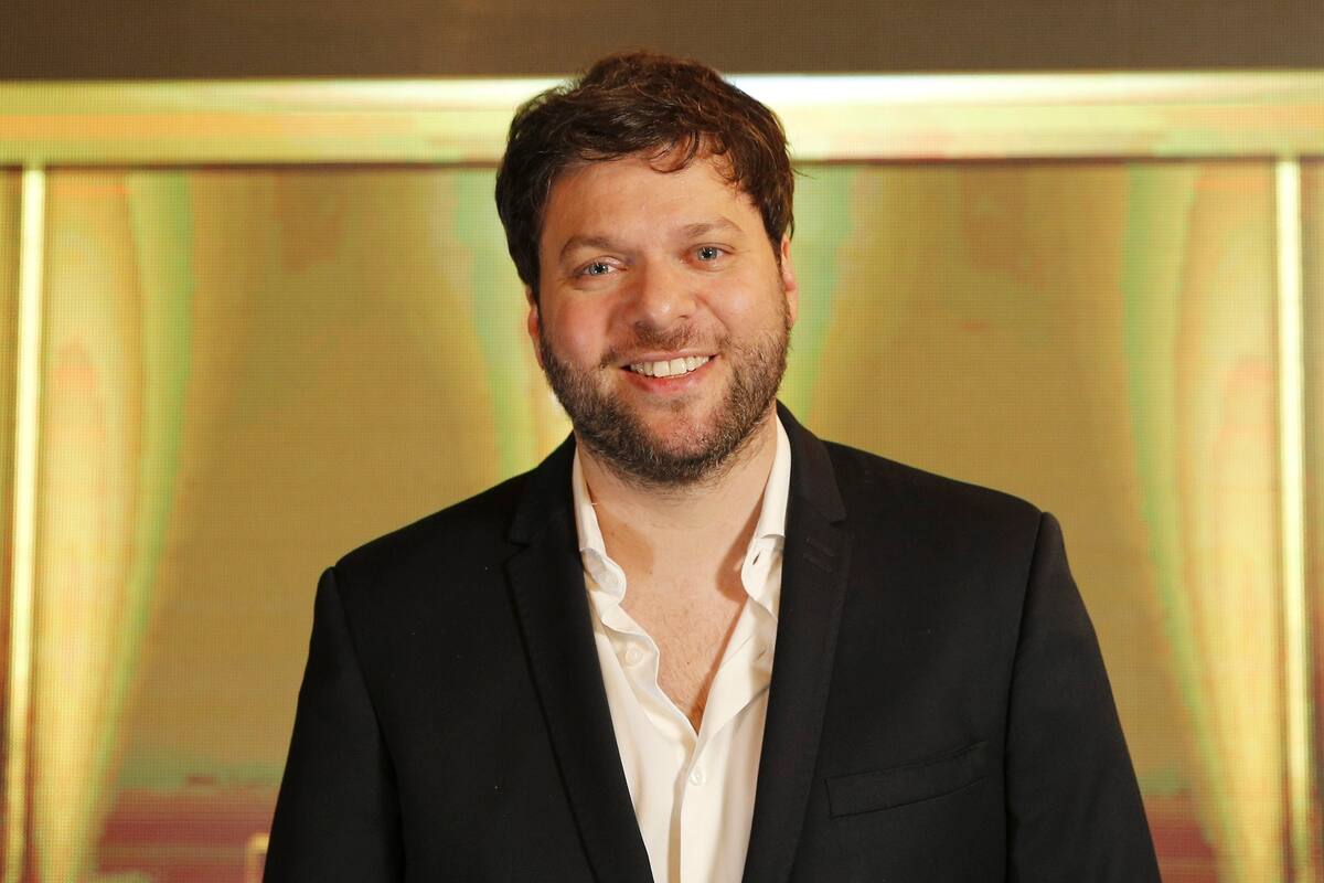 Guido Kaczka en los estudios de Kuarzo. Para nota realizada por el debut del programa Otra noche familiar que compite desde este semana por el prime time.