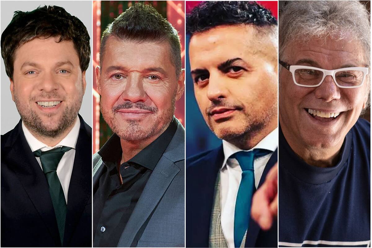 Guido Kaczka, Marcelo Tinelli, Ángel de Brito y Beto Casella buscando ganar la audiencia del prime time